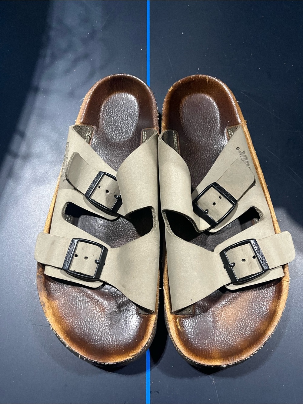 Classic Double-Buckle Women's Sandals in Taupe